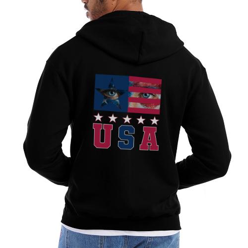 Stars and Vision USA - Champion Unisex Full Zip Hoodie
