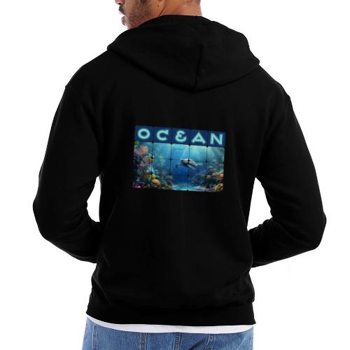 Ocean: Turtle Drift - Champion Unisex Full Zip Hoodie