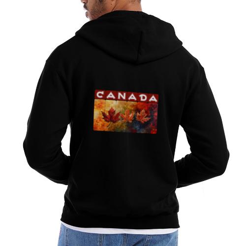 Painted Canada Leaves - Champion Unisex Full Zip Hoodie