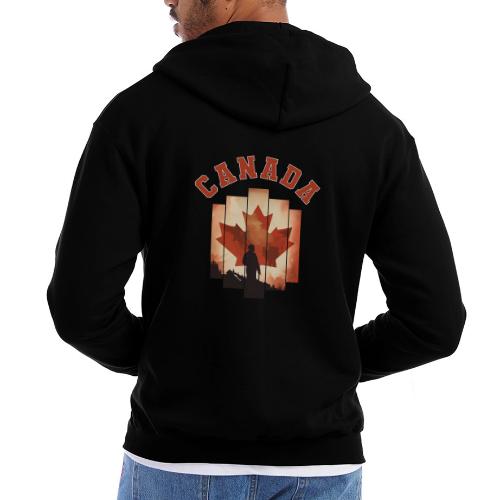 Proud Canadian Shadow - Champion Unisex Full Zip Hoodie