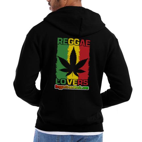 Reggae lovers design featuring cannabis leaf - Champion Unisex Full Zip Hoodie