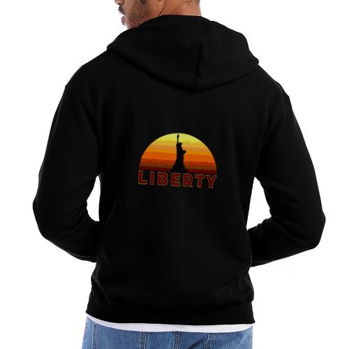 USA: Sunset Liberty Bold - Champion Unisex Full Zip Hoodie