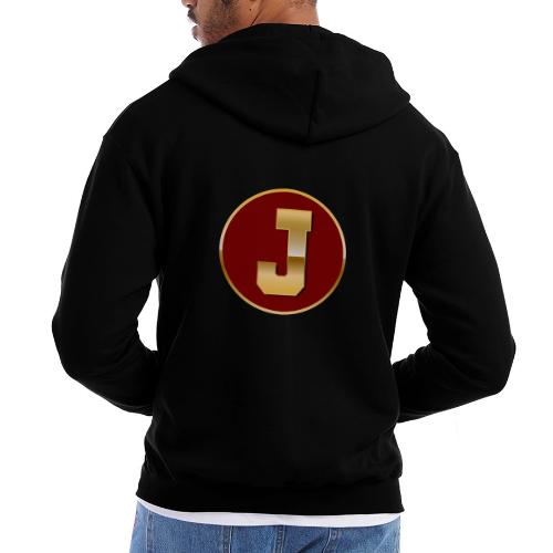 Letter J – Capital Varsity Alphabet Monogram - Champion Unisex Full Zip Hoodie