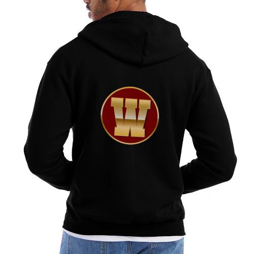 Letter W – Capital Varsity Alphabet Monogram - Champion Unisex Full Zip Hoodie