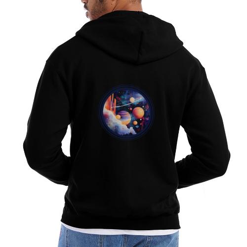 Floating Planetscape - Champion Unisex Full Zip Hoodie