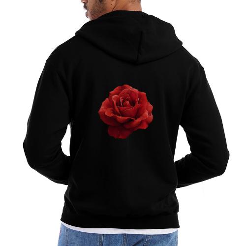 Rose: Crimson Dew Bloom - Champion Unisex Full Zip Hoodie