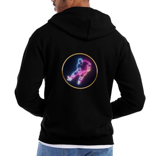 Hockey: Neon Ice Striker - Champion Unisex Full Zip Hoodie