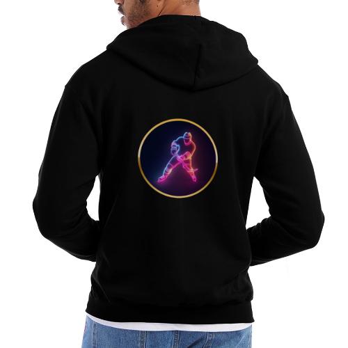 Hockey: Neon Ice Strike - Champion Unisex Full Zip Hoodie