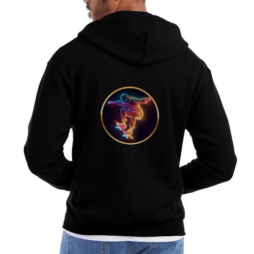 Skateboarding: Midnight Neon Skater - Champion Unisex Full Zip Hoodie
