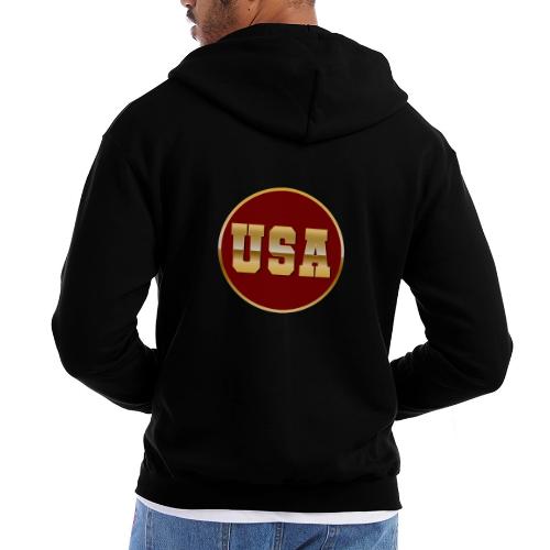 Golden USA Seal - Champion Unisex Full Zip Hoodie