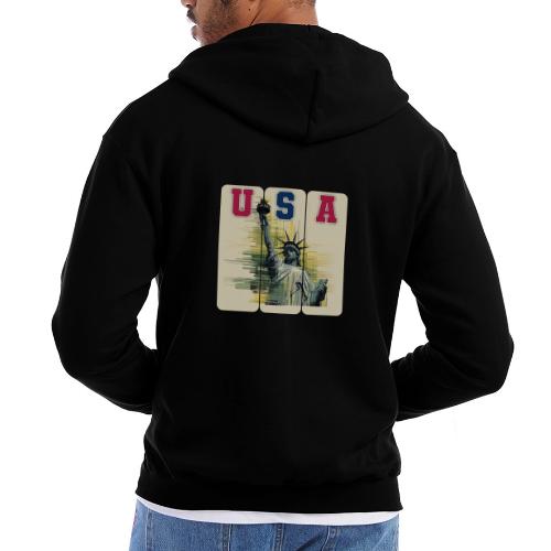 Art illustration of the Statue of Liberty - Champion Unisex Full Zip Hoodie