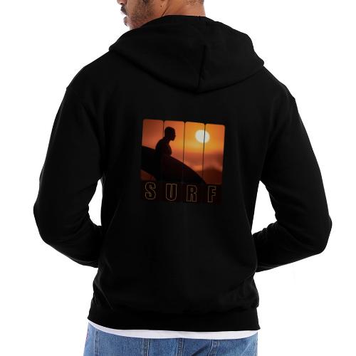 Surfing: Sunset Surf Panels - Champion Unisex Full Zip Hoodie