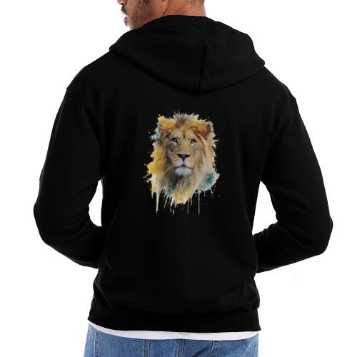 Watercolor Lion Portrait - Champion Unisex Full Zip Hoodie