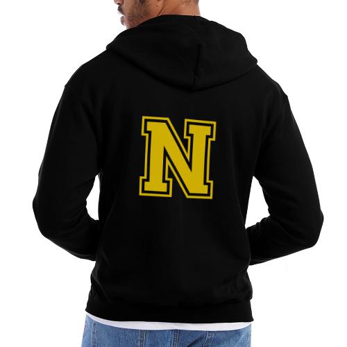 Letter N – Capital Athletic Alphabet Monogram - Champion Unisex Full Zip Hoodie
