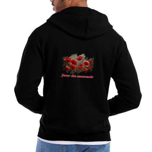 Remembrance Day with Poppies - Champion Unisex Full Zip Hoodie