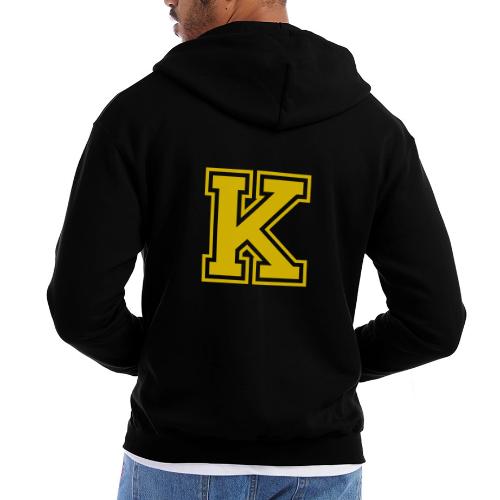 Letter k – Capital Athletic Alphabet Monogram - Champion Unisex Full Zip Hoodie