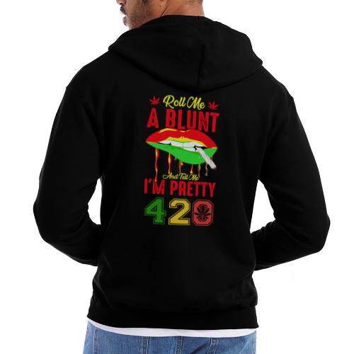 Pleasant 420 Smoke a Blunt Weed Marijuana Design - Champion Unisex Full Zip Hoodie