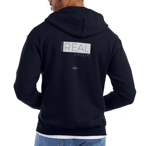 Real in white - Champion Unisex Full Zip Hoodie