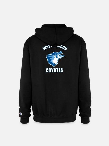 West Canaan Coyotes - Champion Unisex Full Zip Hoodie - black
