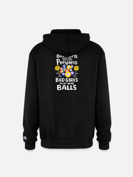 Pool Billiard Player Girls - Champion Unisex Full Zip Hoodie - black