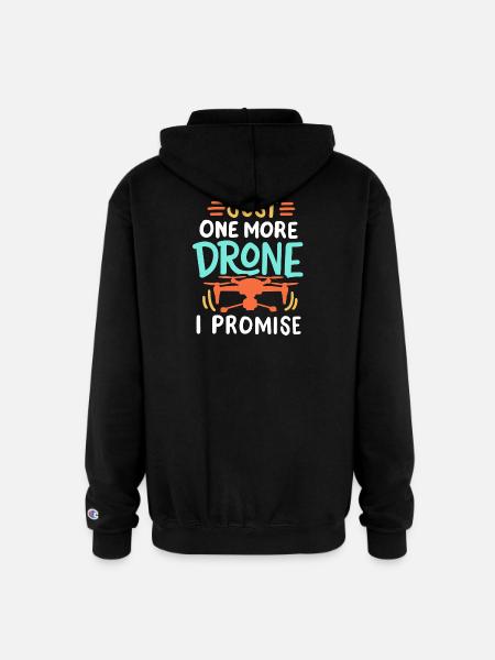 Drone Pilot Drone Racer - Champion Unisex Full Zip Hoodie - black