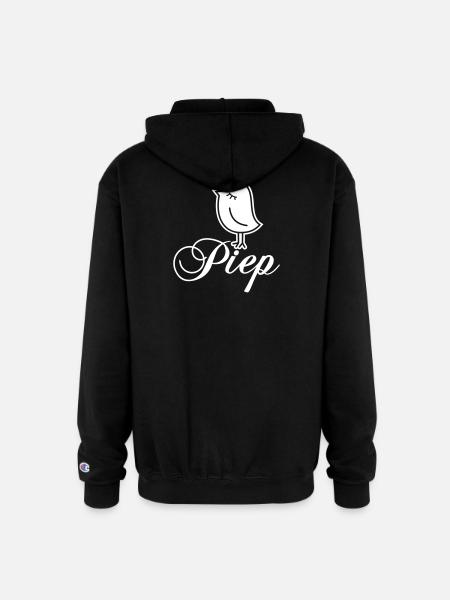 Sparrow “Piep” - Champion Unisex Full Zip Hoodie - black