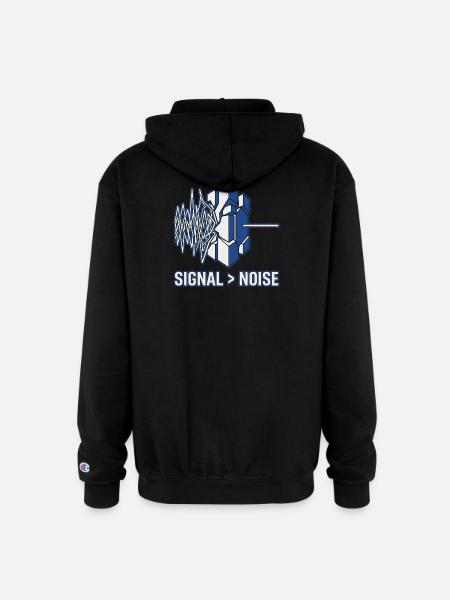 Professional Signal Logic Tee - Champion Unisex Full Zip Hoodie - black