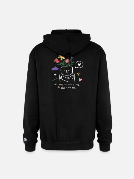 Kind Mind Bloom - Champion Unisex Full Zip Hoodie - black