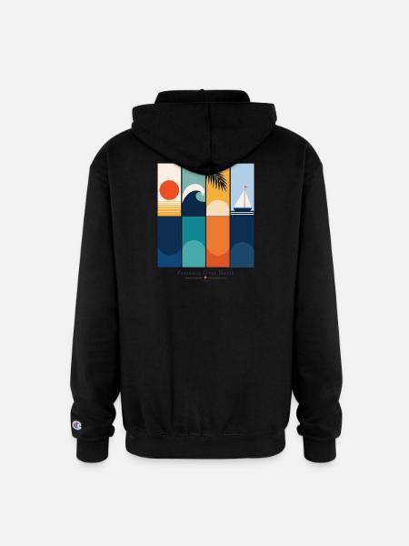 Presence Over Noise - Champion Unisex Full Zip Hoodie - black