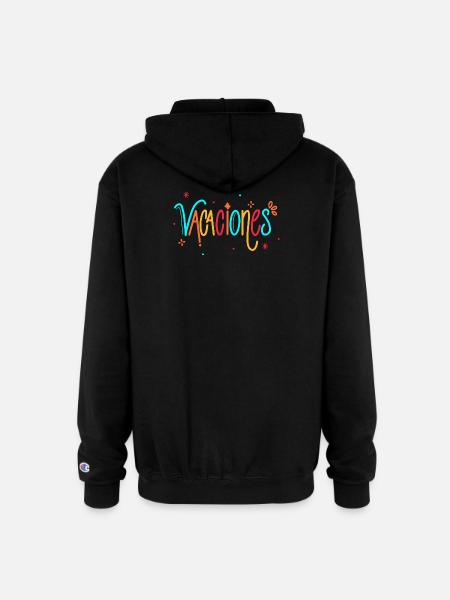 Vacaciones Rainbow Handletter - Champion Unisex Full Zip Hoodie - black