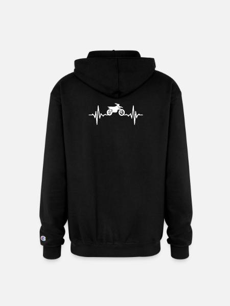 Motocross Bike ECG - Champion Unisex Full Zip Hoodie - black