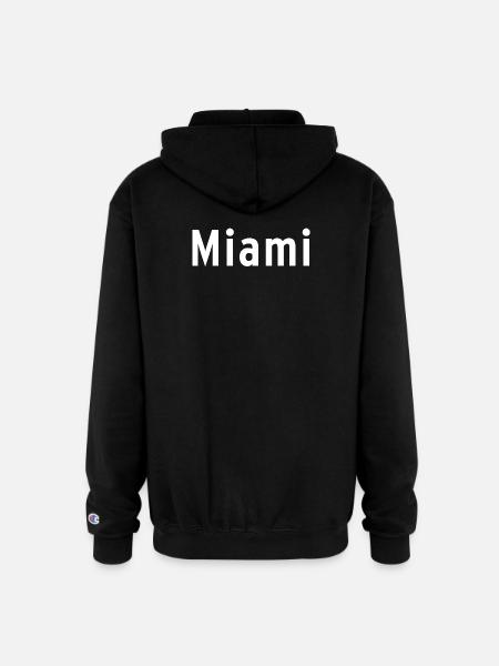 Miami - Champion Unisex Full Zip Hoodie - black