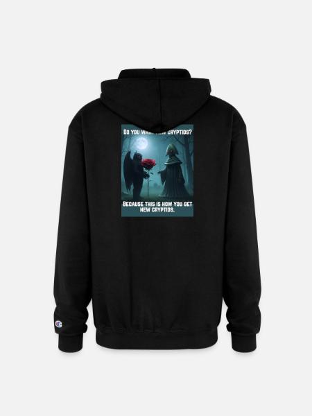 Mothman Romance - Champion Unisex Full Zip Hoodie - black