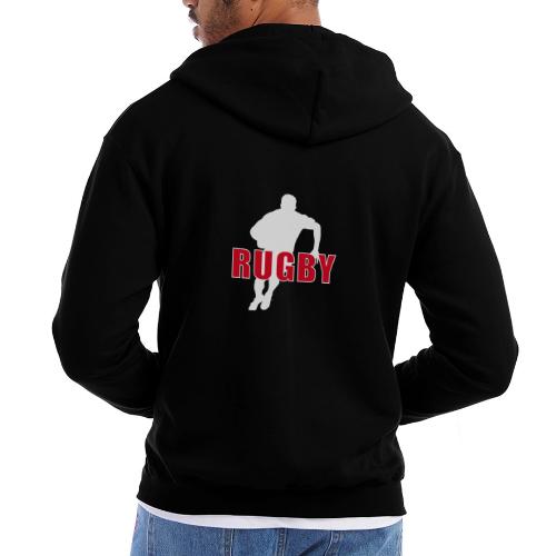 Bold Rugby Action Silhouette - Champion Unisex Full Zip Hoodie