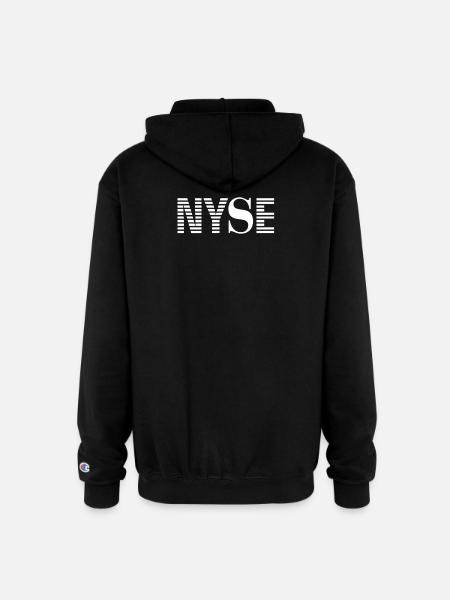 Nyse New York Stock Exchange - Champion Unisex Full Zip Hoodie - black