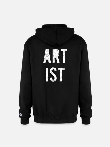 Artist - Champion Unisex Full Zip Hoodie - black