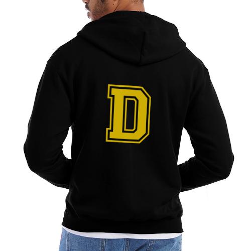 Letter D – Capital Athletic Alphabet Monogram - Champion Unisex Full Zip Hoodie