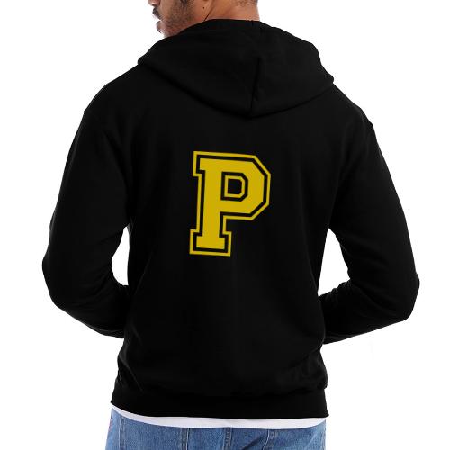 Letter P – Capital Athletic Alphabet Monogram - Champion Unisex Full Zip Hoodie