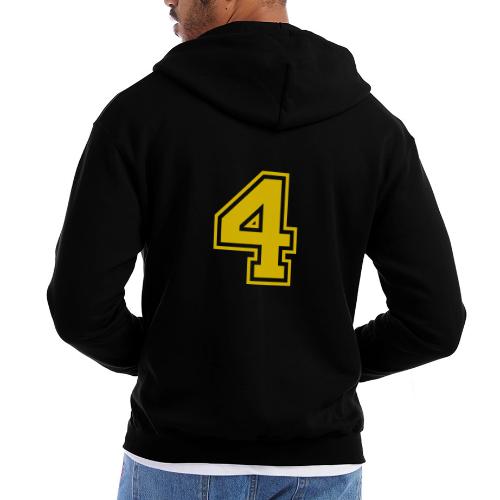 Number 4 in a classic athletic collegiate font - Champion Unisex Full Zip Hoodie