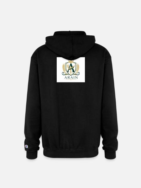 Arain Pride - Premium Punjabi Heritage Graphic - Champion Unisex Full Zip Hoodie - black