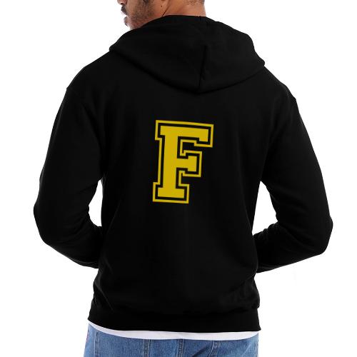 Letter F – Capital Athletic Alphabet Monogram - Champion Unisex Full Zip Hoodie