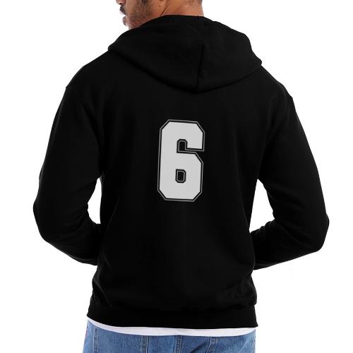 White Number 6 – Varsity Font - Champion Unisex Full Zip Hoodie