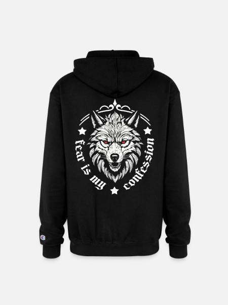 Fear - Champion Unisex Full Zip Hoodie - black