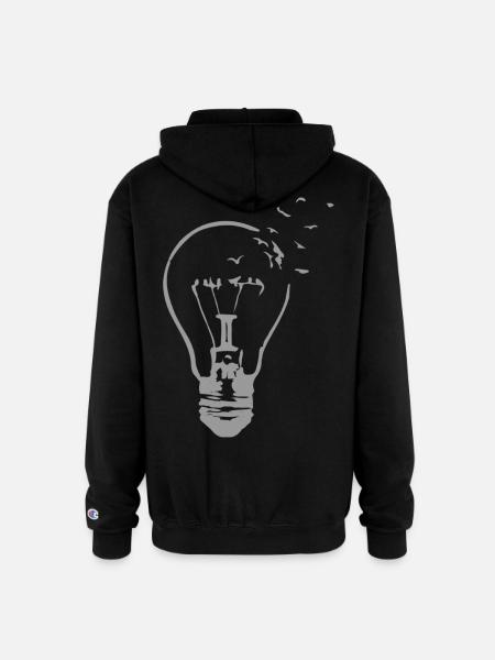 Broken Light - Champion Unisex Full Zip Hoodie - black