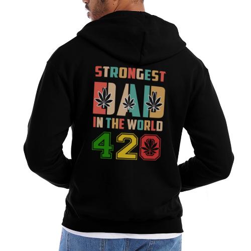 Chucklesome 420 Dad Loves Herb Weed Marijuana - Champion Unisex Full Zip Hoodie