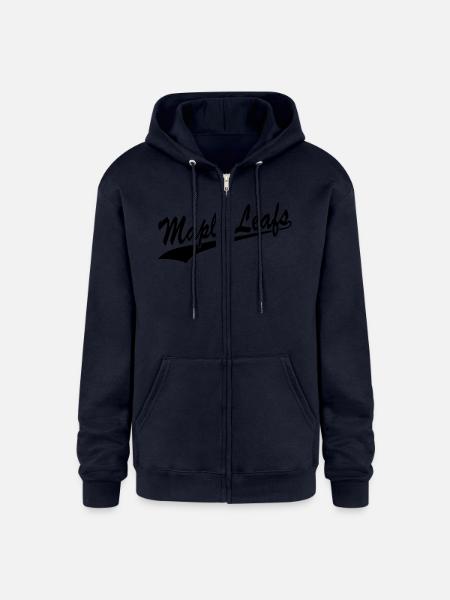 Maple Leafs - Champion Unisex Full Zip Hoodie - navy