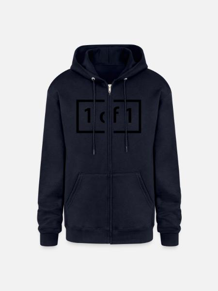=1of1=(1) - Champion Unisex Full Zip Hoodie - navy