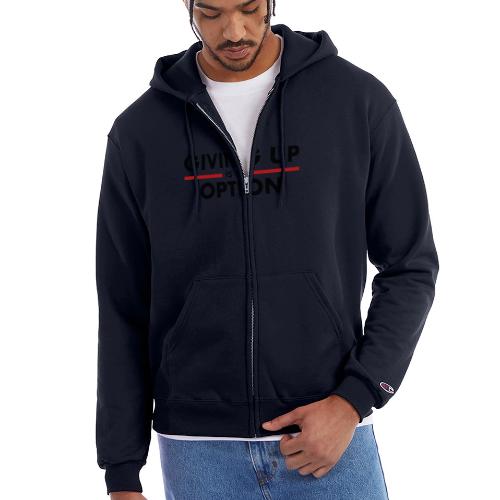 Giving Up is no Option - Champion Unisex Full Zip Hoodie