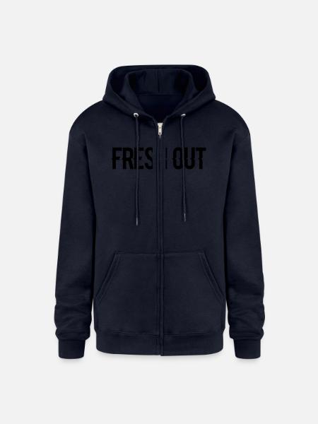 fresh out - Champion Unisex Full Zip Hoodie - navy