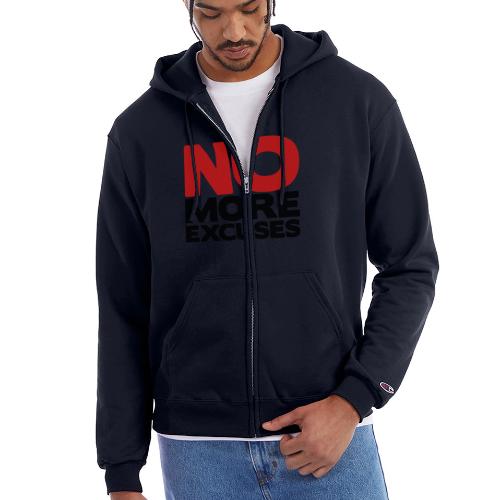 No More Excuses - Champion Unisex Full Zip Hoodie